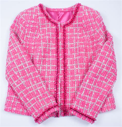 pink Chanel style jacket